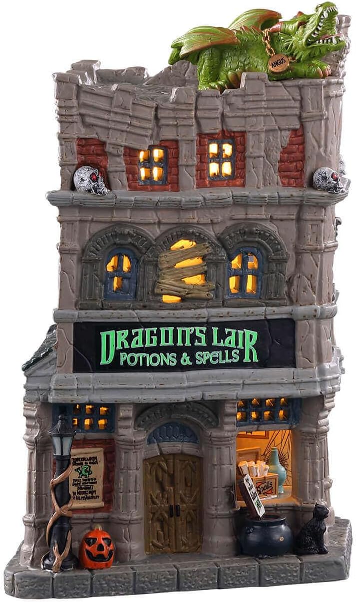 LEMAX - Dragon`s Lair Potions & Spells 05615 Haus Halloween Spookytown