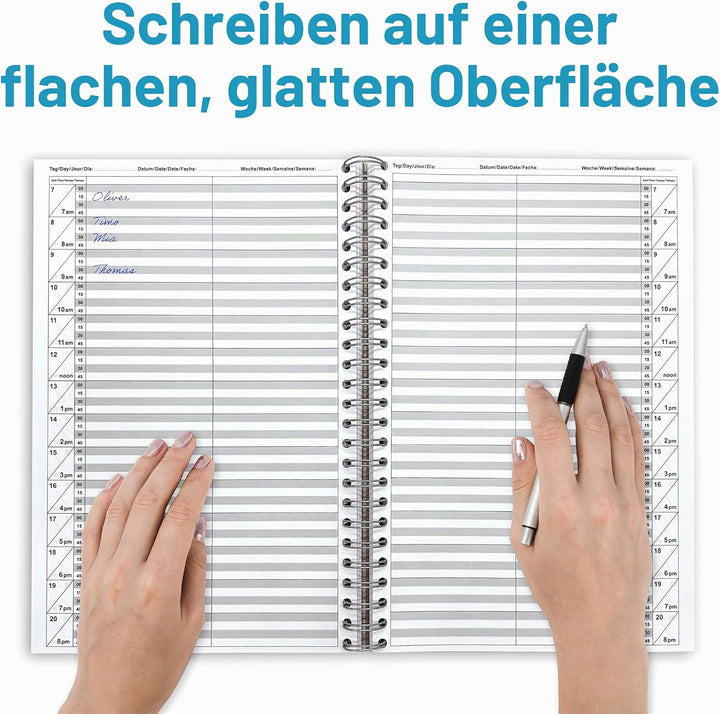 KochDialog Terminbuch Friseur Salon Praxis Bestellbuch 1-2 Mitarbeiter 15 Minuten Takt für 320 Tage