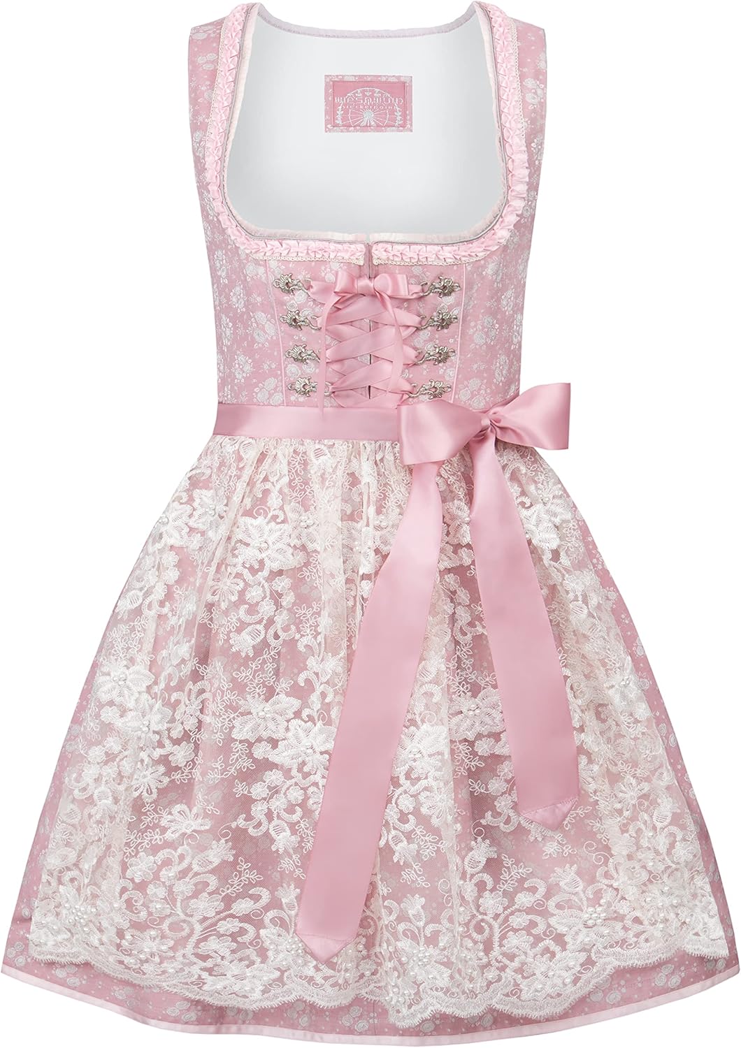 Stockerpoint Damen Dirndl Cindy Kleid für besondere Anlässe 34 Rosa, 34 Rosa