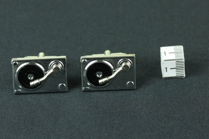 Miniblings Plattenspieler DJ Platte Musik Manschettenknöpfe - Handmade I Manschettenknopf Cufflinks
