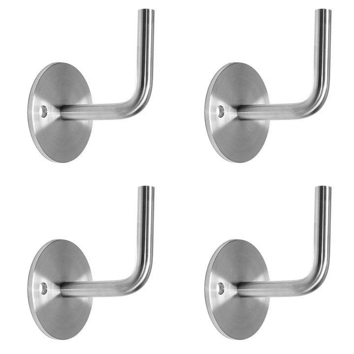 PRIOstahl Handlaufhalter Wandhalter Handlaufstütze für Handlauf - 4 x Handlaufträger an die Wand 2-L