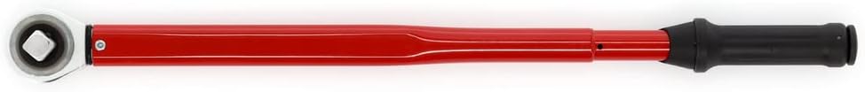 GEDORE red Drehmomentschlüssel für Links- und Rechtsgewinde, 3/4 Zoll, 80-400 Nm, Stahlrohr, Rot/Sch