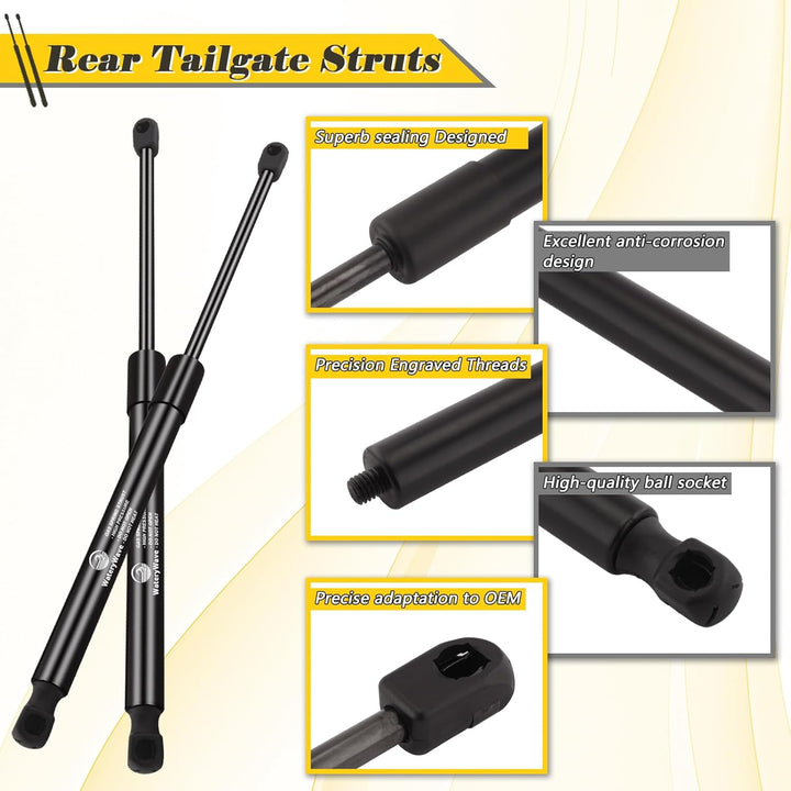 2X Heckklappendämpfer für VW Golf V 1K1 2004-2008 Gasdruckdämpfer Schwarz Gasfeder Kofferraum Dämpfe