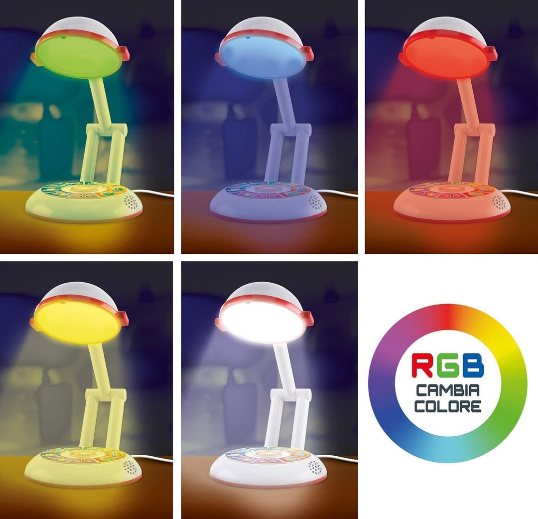 Liscianigiochi 96992 Step Pädagogische Zauberlampe, Kinder 3-6 Jahre, Alphabet und Wörter, Zahlen un