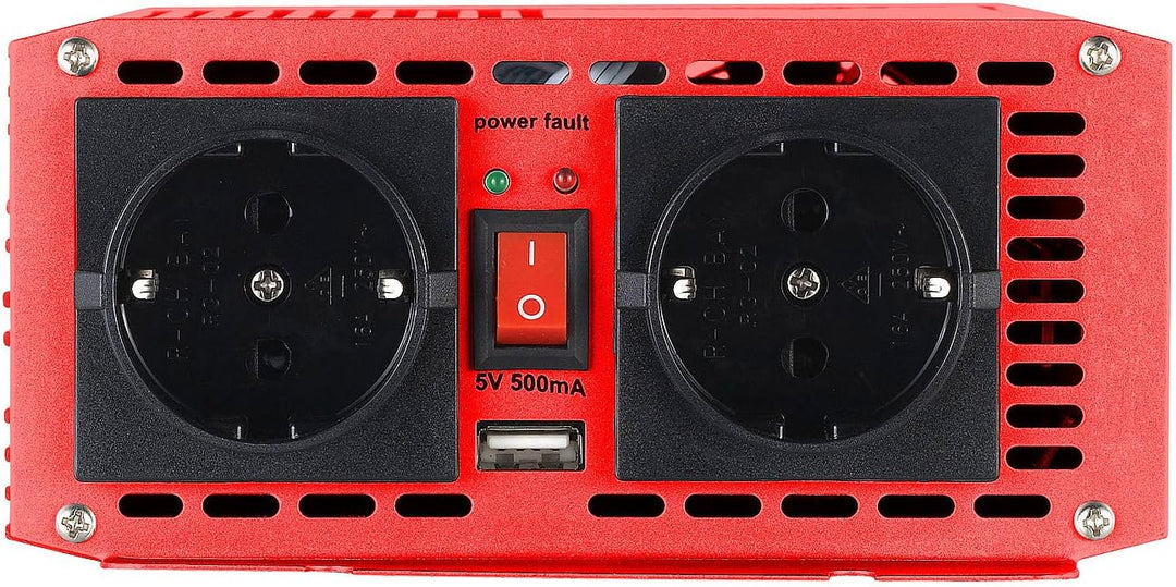 revolt Stromwandler: 700W-Kfz-Spannungswandler auf 2X 230V, USB, 1.400W Spitzenlast (Sinus Spannungs