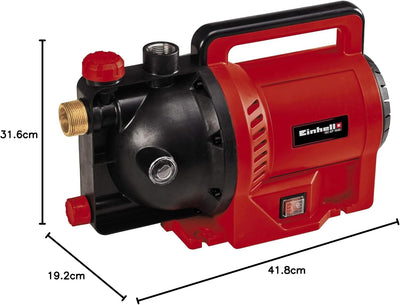 Einhell Gartenpumpe GC-GP 1045 (1.050 W, max. 4500 L/h, max. Förderhöhe 48 m, Wasserfüllanzeige, Was