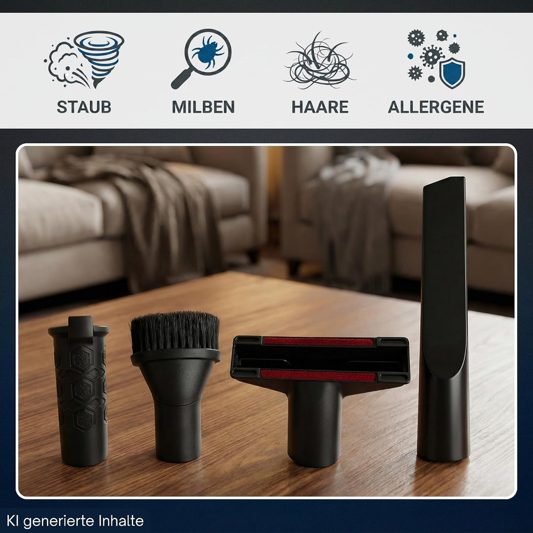 Staubsauger Düsen Set passend für Dyson V16 PREMIUM POLSTERDÜSE Fugendüse Saugpinsel Piston Submarin