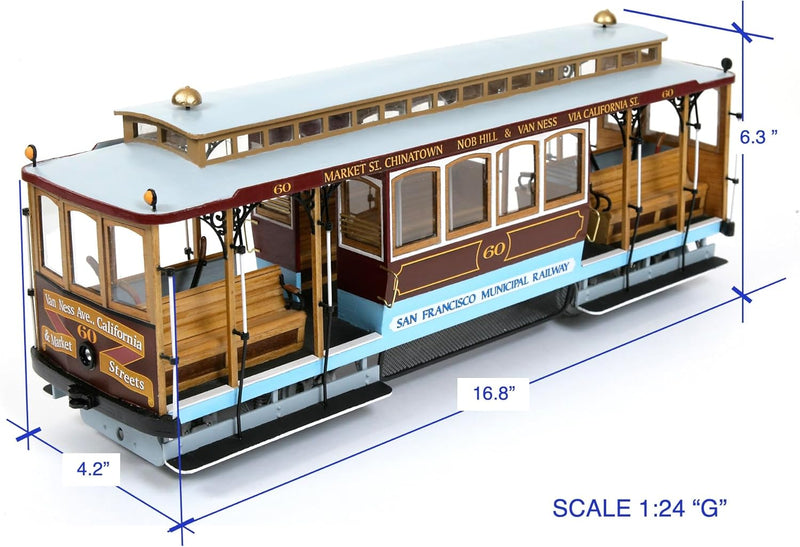 Occre 53007 San Francisco Cable Car Passend zu LGB