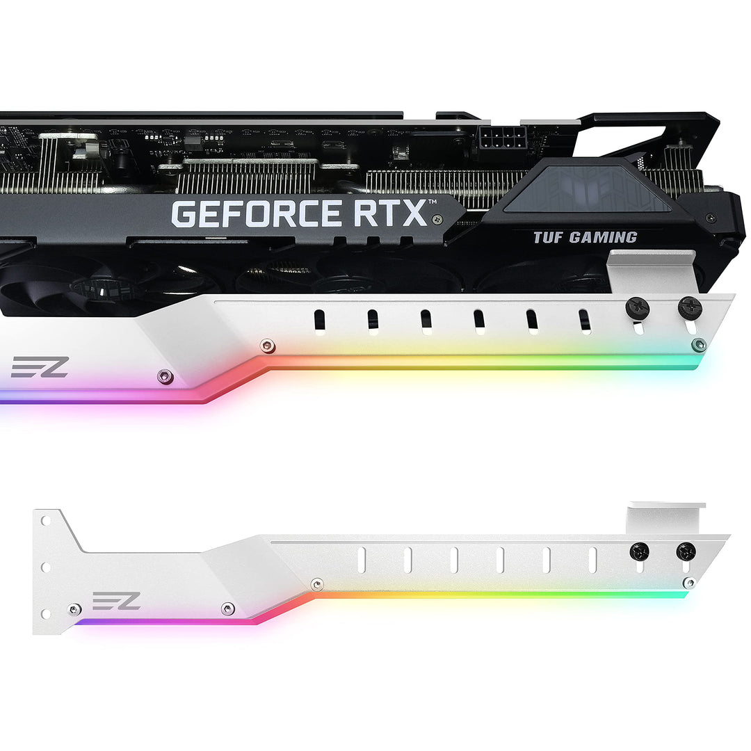 EZDIY-FAB GPU-Halterung für Grafikkarte, Halterung für Grafikkarte, mit LED ARGB, 5 V, 3 Pins, Halte