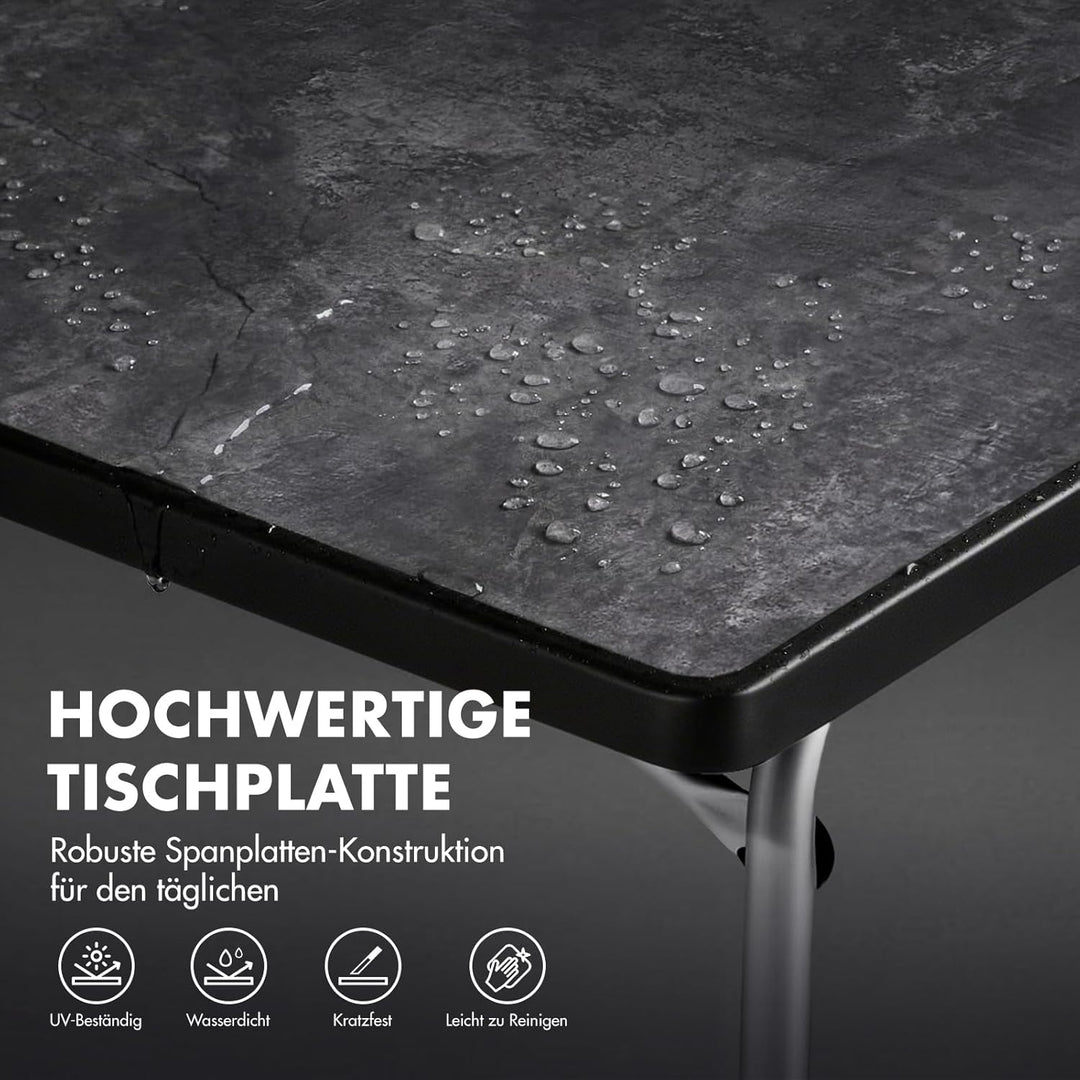 Westfield Outdoors Superb Campingtisch Klappbar Höhenverstellbar Klapptisch für 4-8 Personen, Stabil
