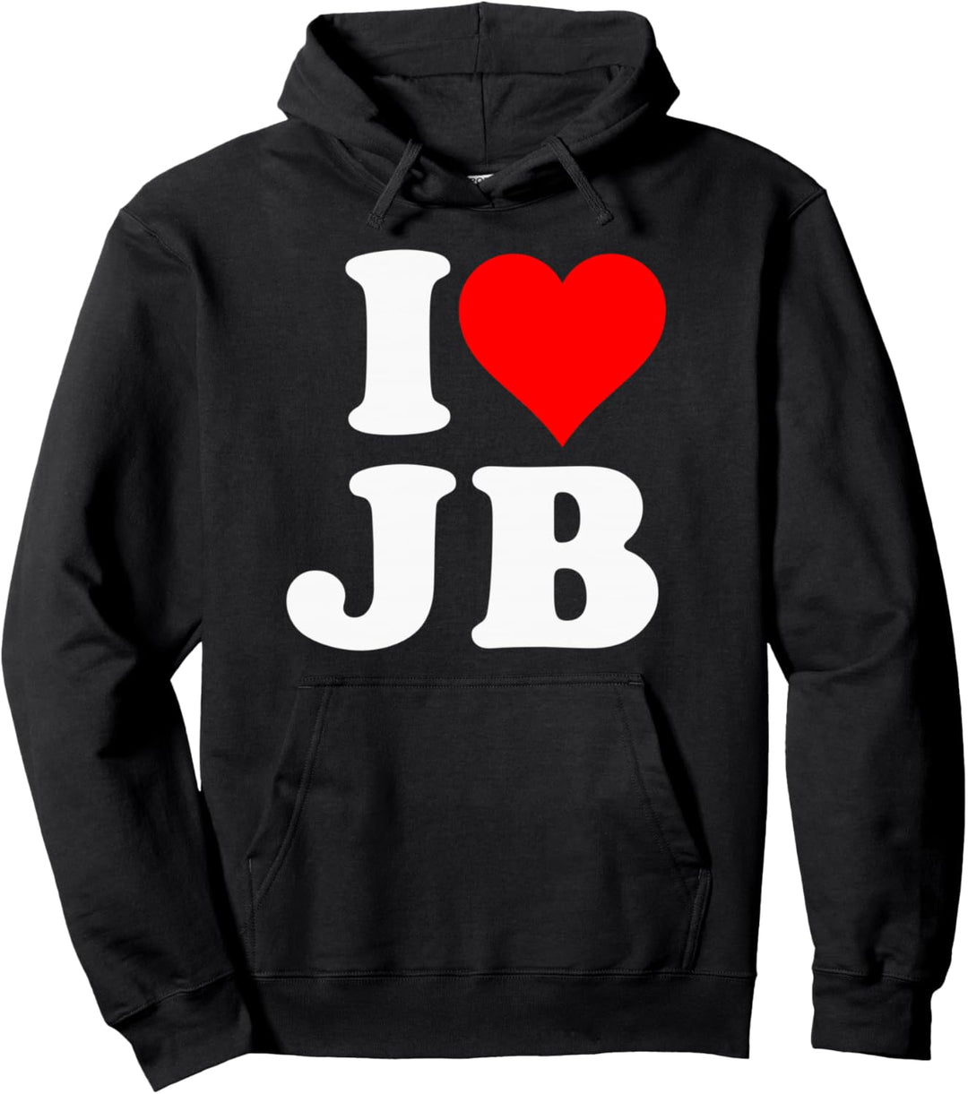 I Love JB Heart Gift Pullover Hoodie