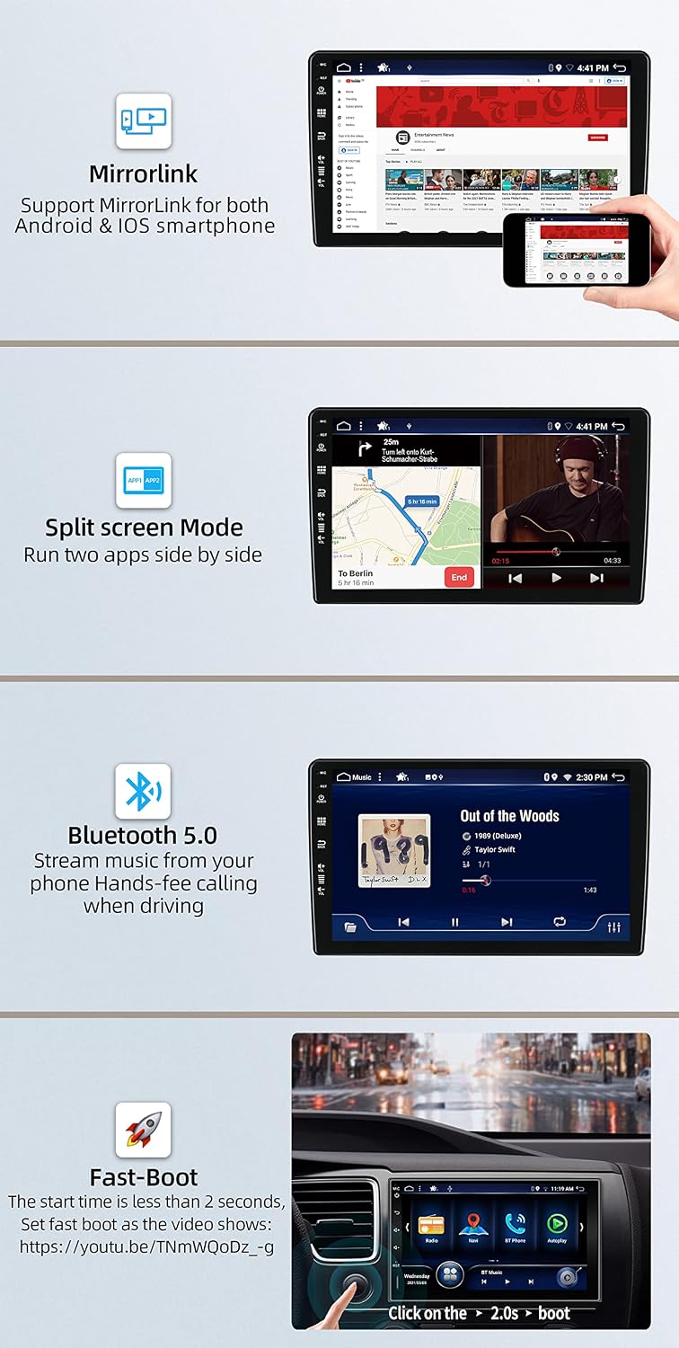 JOYX - 6G+128G - Android 15 IPS Autoradio Passt für Citroen Berlingo (2008-2019) - Kabellos CarPlay/