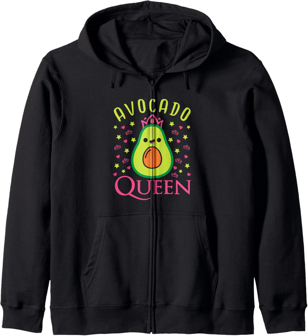 Avocado-Geschenk für Damen und Mädchen, lustige Avocado-Königin Kapuzenjacke