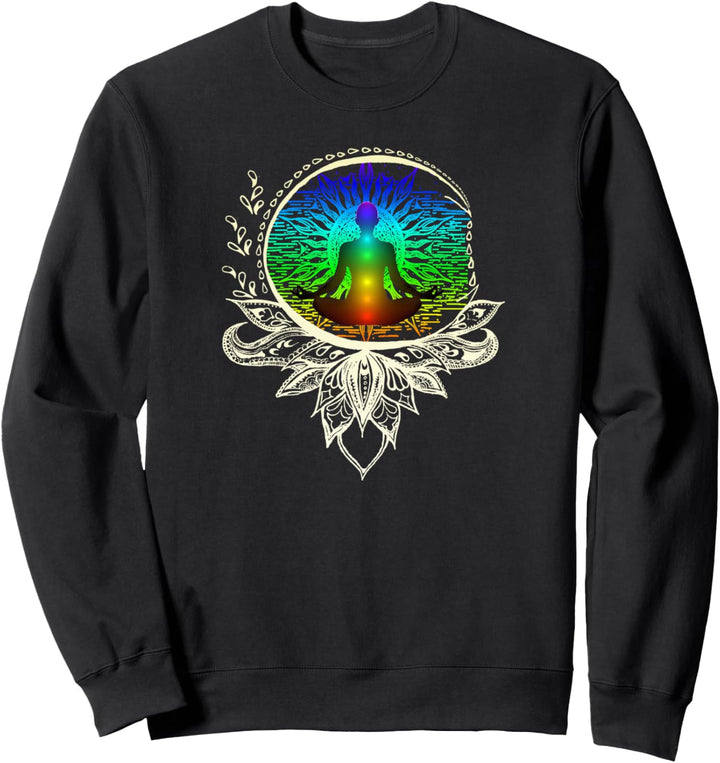 Mandala Lotus Unalome Meditation Chakra Geschenk Sweatshirt