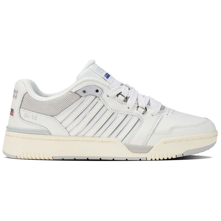 K-Swiss Leder Turnschuhe Rival Si-18 weiss 41 EU Blnc Gray Ant Wht, 41 EU Blnc Gray Ant Wht