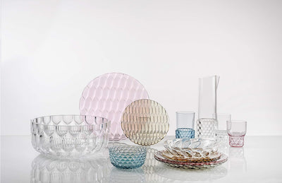 Kartell 1492B4 Jellies Family Wasserglas glasklar transparent 4 Stück, Wasserglas Glasklar