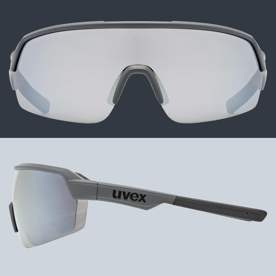uvex Unisex Sportstyle 227 Sportbrille (1er Pack) Einheitsgrösse grey mat/mirror silver, Einheitsgrö