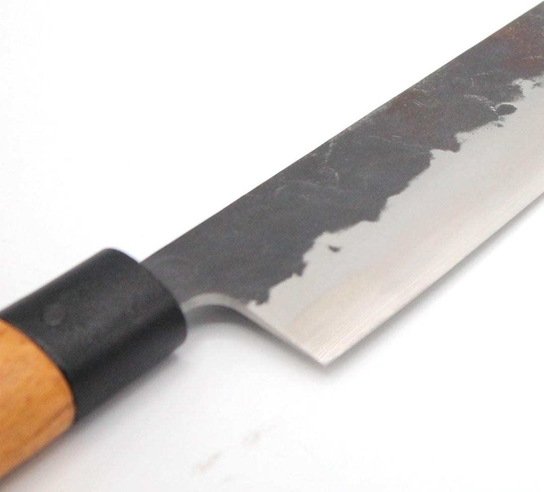 Chef Küchenmesser 18 cm - Japanisches Messer mit gehämmerter Stahlklinge 2.5 mm HCR Härte 58 - Profi