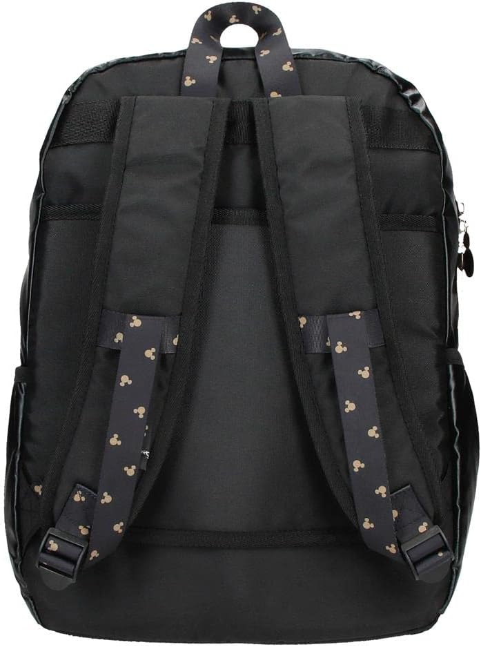 Disney Mickey Outline Schulrucksack für Laptop, 32 x 42 x 15 cm, Polyester, 20,16 L, Schwarz, Schulr