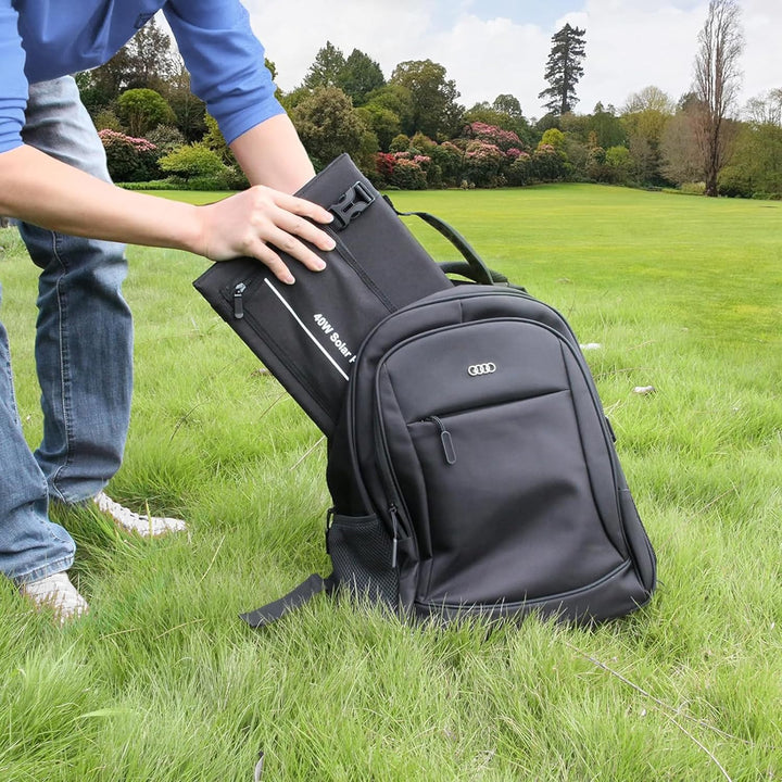 Powkey Solarpanel Faltbar-Solarmodul für Tragbare Powerstation R100 mit handyladung - 40W Solarladeg