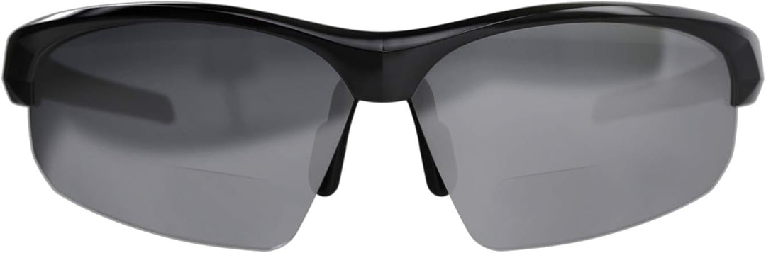 BBB Fahrrad Sportbrille mit Leseteil für Weitsichtige +2.0 Schwarz Glanz Impress Reader BSG-59, +2.0