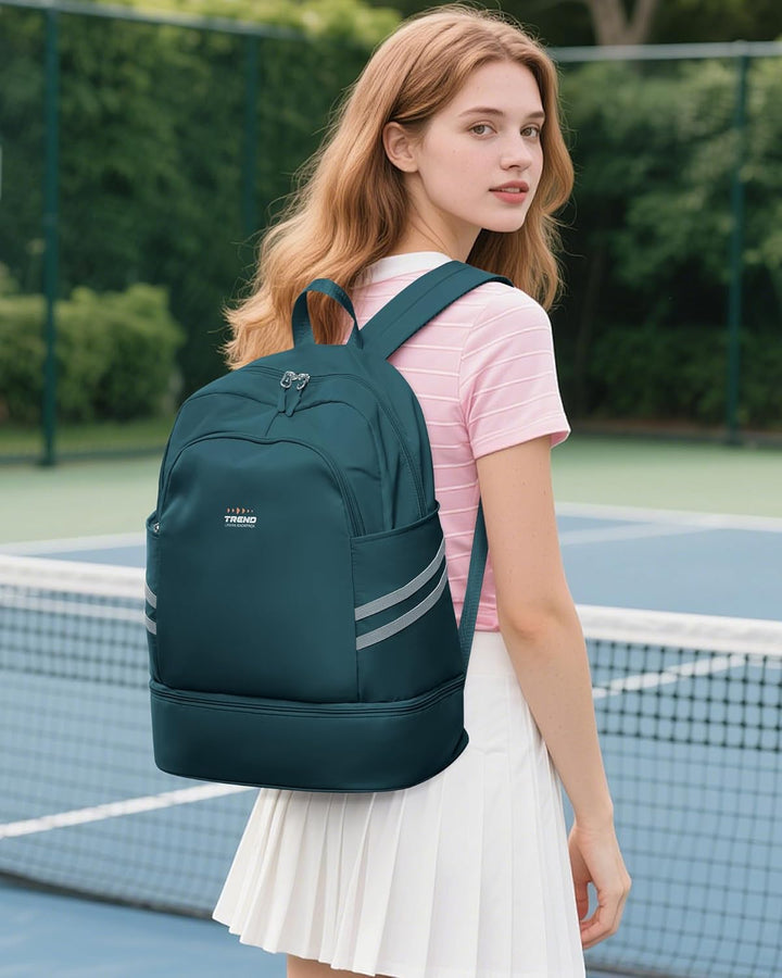 SZLX Sportrucksack für Frauen mit Schuhfach und Nasstasche Faltbarer Handgepäckrucksack Grosser Reis