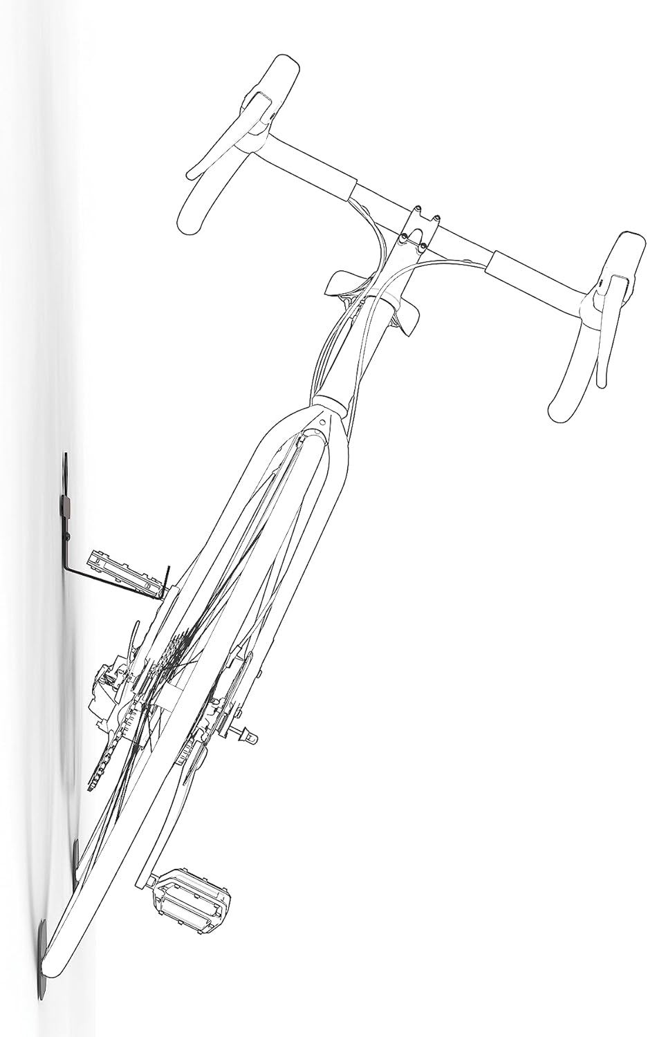 Meliconi MyBike Universal-Fahrradreifen-Wandhalterung, Wand-Fahrradständerfür den Innen- und Aussenb