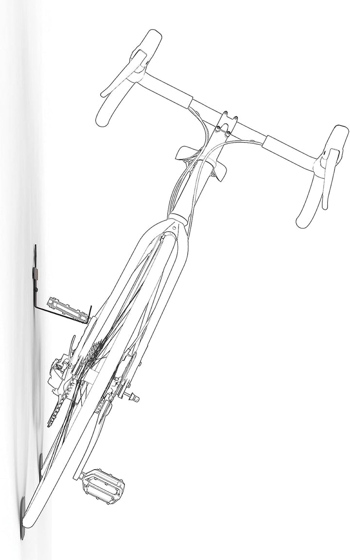 Meliconi MyBike Universal-Fahrradreifen-Wandhalterung, Wand-Fahrradständerfür den Innen- und Aussenb