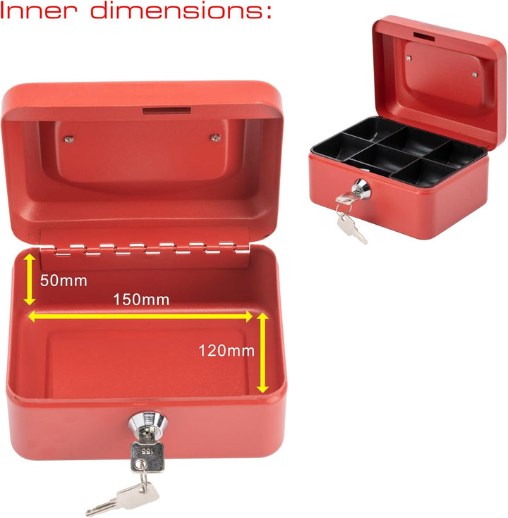 Sterling Locks Geldkassette 701973, blau, 701972 Rot, Rot