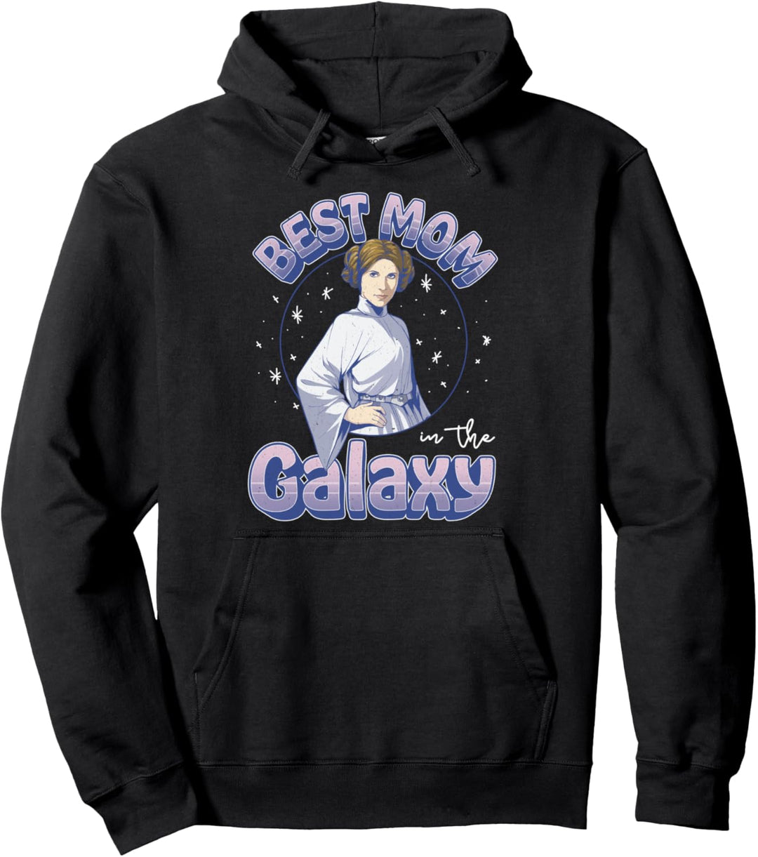 Star Wars Best Mom In The Galaxy Princess Leia Portrait Pullover Hoodie