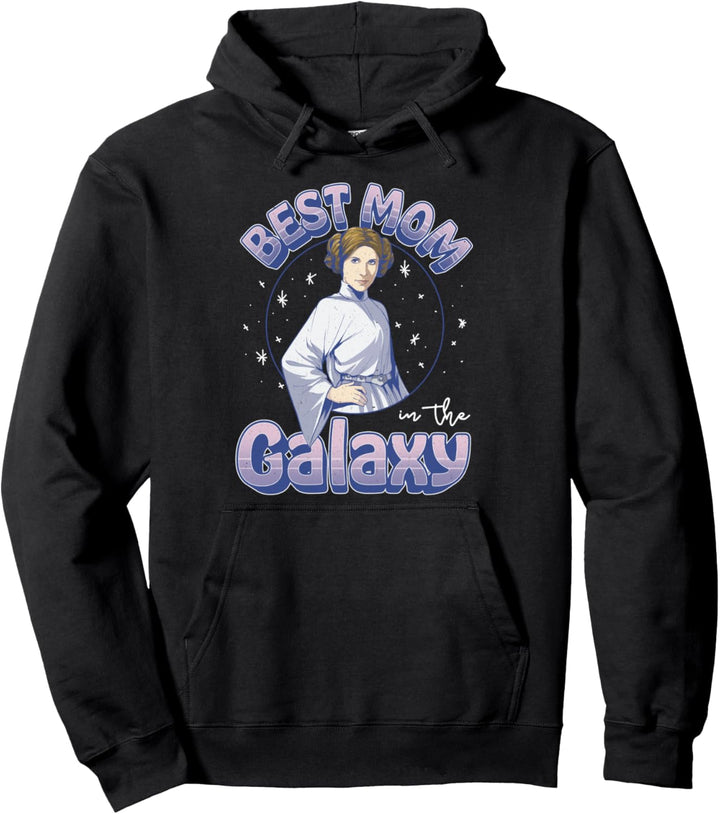 Star Wars Best Mom In The Galaxy Princess Leia Portrait Pullover Hoodie