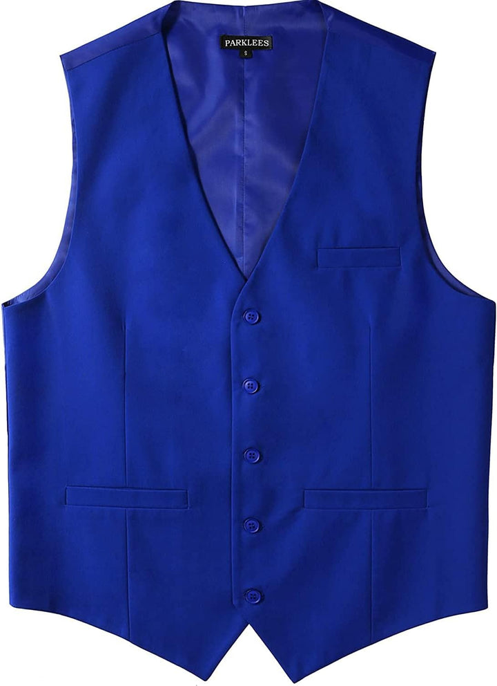 PARKLEES Herren Hipster Urban Design Business Formale Weste Slim Fit Anzug Smoking Kleid Weste S Kön