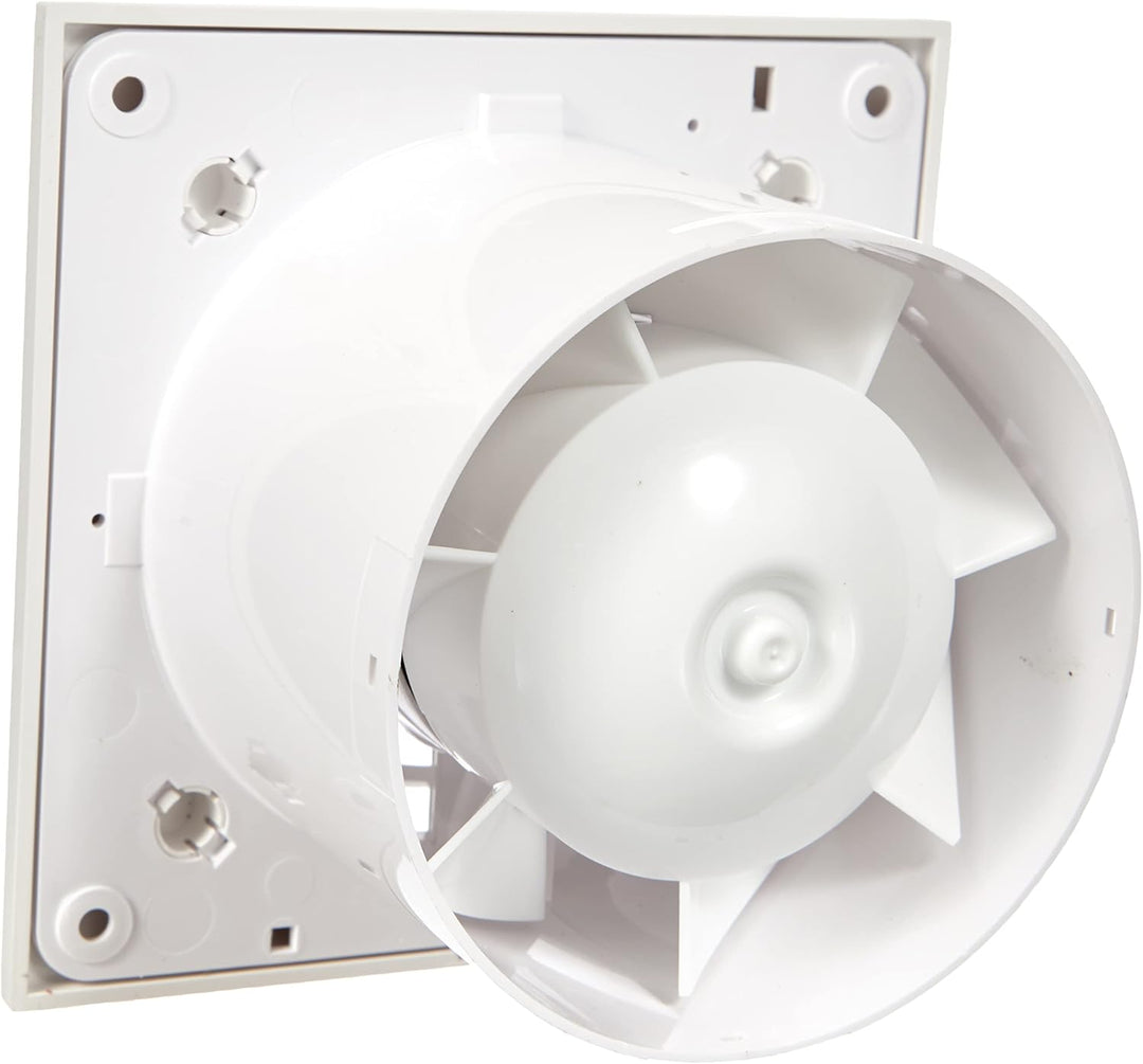 Badlüfter weiss Ø 100mm sehr leise + Leistungsstark Lüfter Ventilator Deckenlüfter Wandlüfter WZ Bad