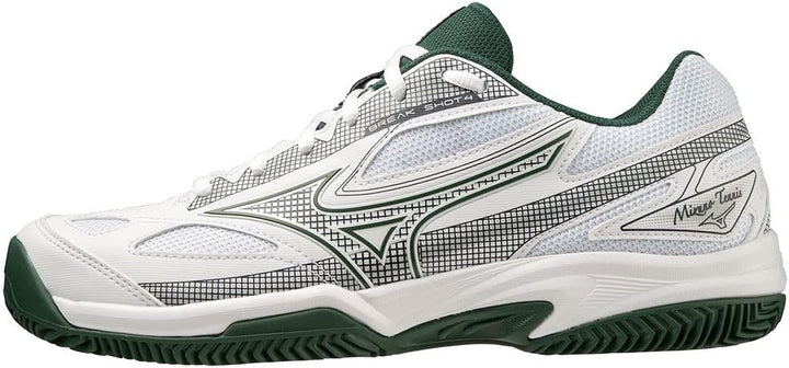 Mizuno Unisex Break Shot 4 Cc Tennisschuh 35.5 EU White Pineneedle Papyrus, 35.5 EU White Pineneedle