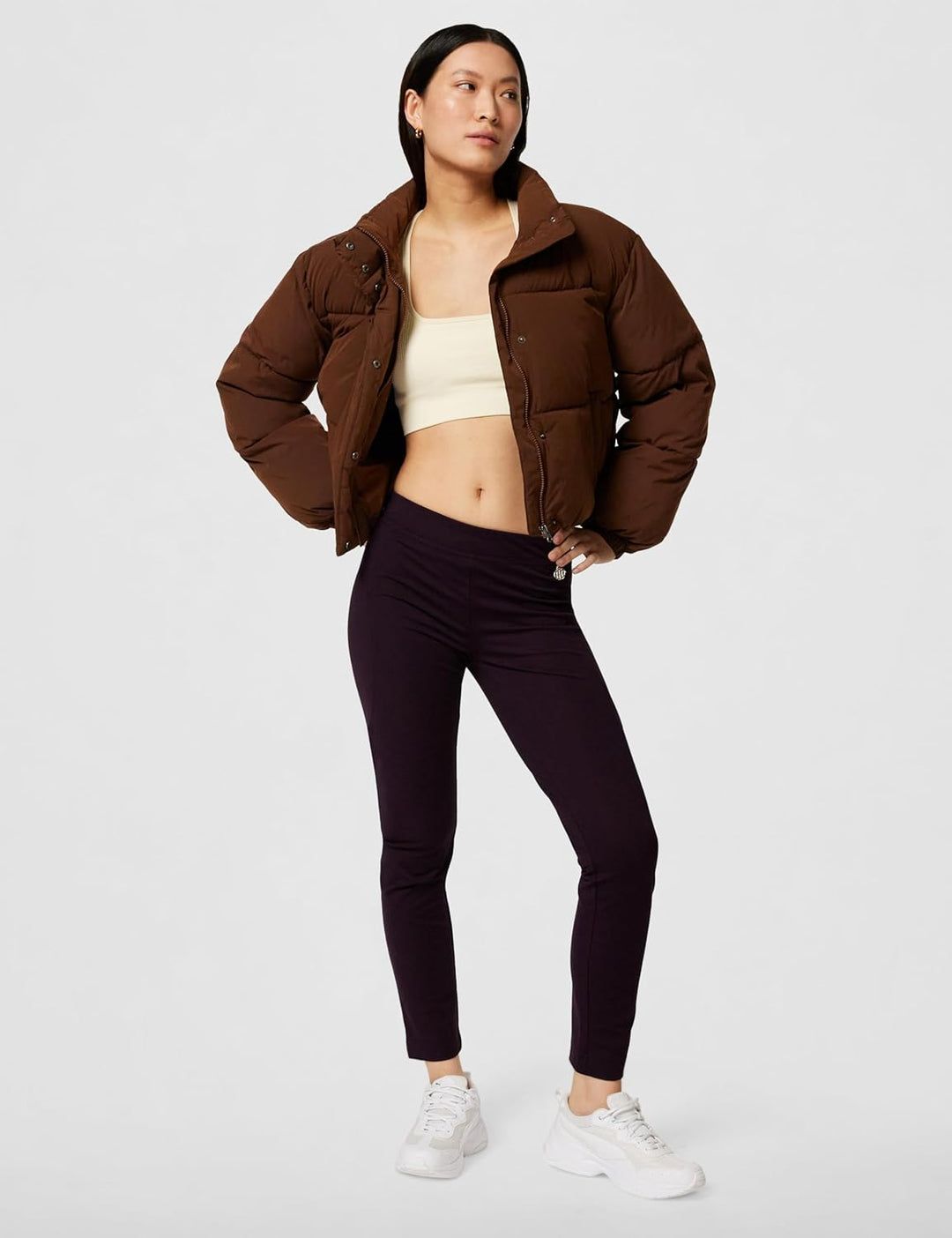 Tommy Hilfiger Damen Curvd Seam Ponte PNT Hose S Dunkles Aubergine, S Dunkles Aubergine