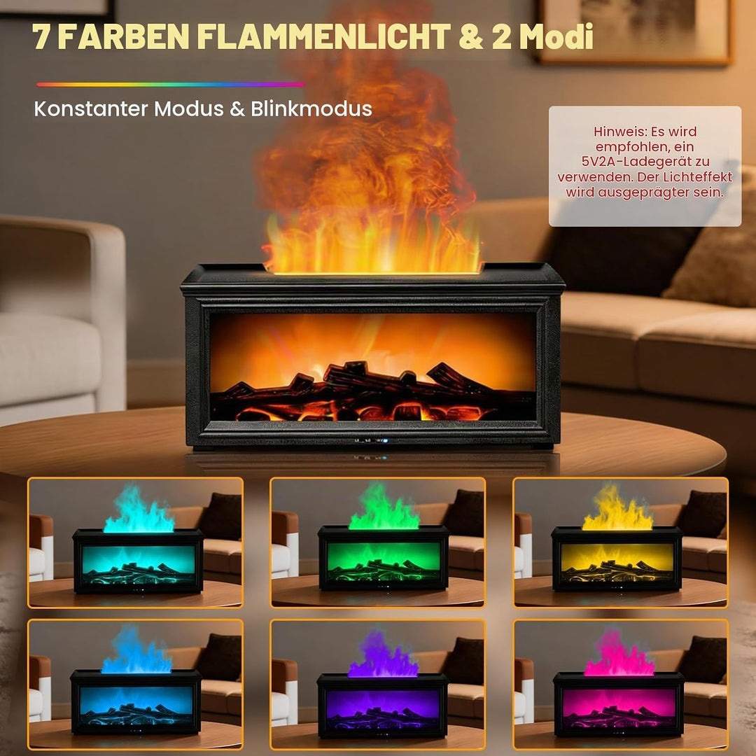 Mini-Luftbefeuchter für Schlafzimmer, 280ML Tragbare Diffuser Luftbefeuchter, 7-Farben LED Aroma Dif