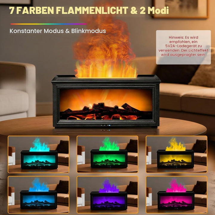 Mini-Luftbefeuchter für Schlafzimmer, 280ML Tragbare Diffuser Luftbefeuchter, 7-Farben LED Aroma Dif