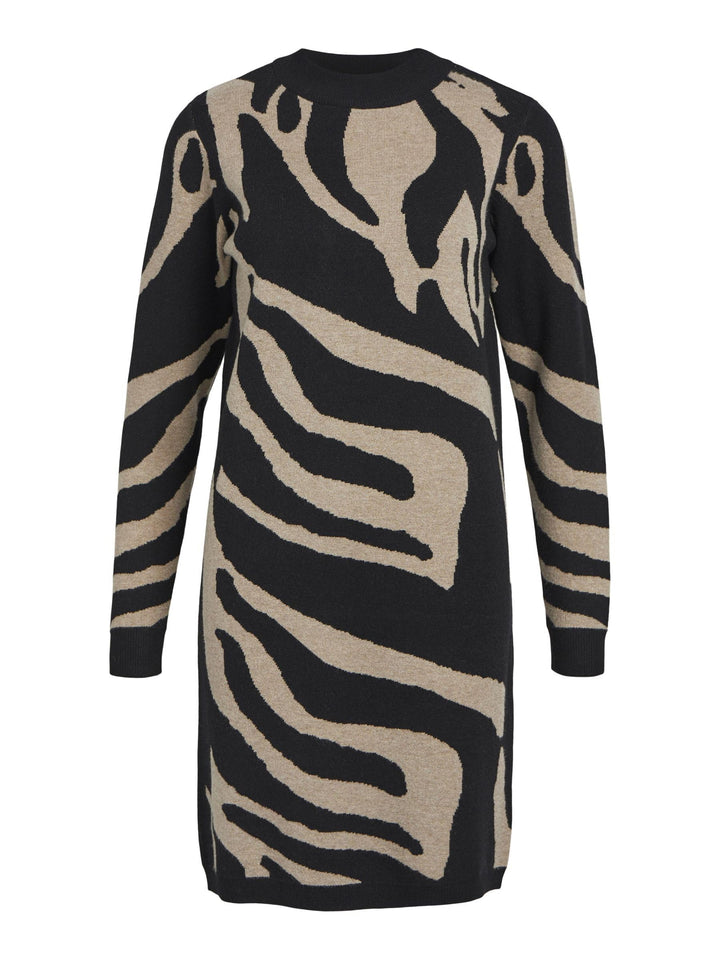 OBJRAY L/S Knit Dress AOP NOOS