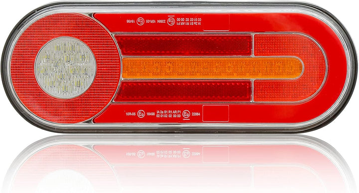D-TECH 2Pcs LED-Anhänger Rücklicht, Bremslicht, Rückfahrnebelscheinwerfer, Neon-Effekt Rücklicht, dy