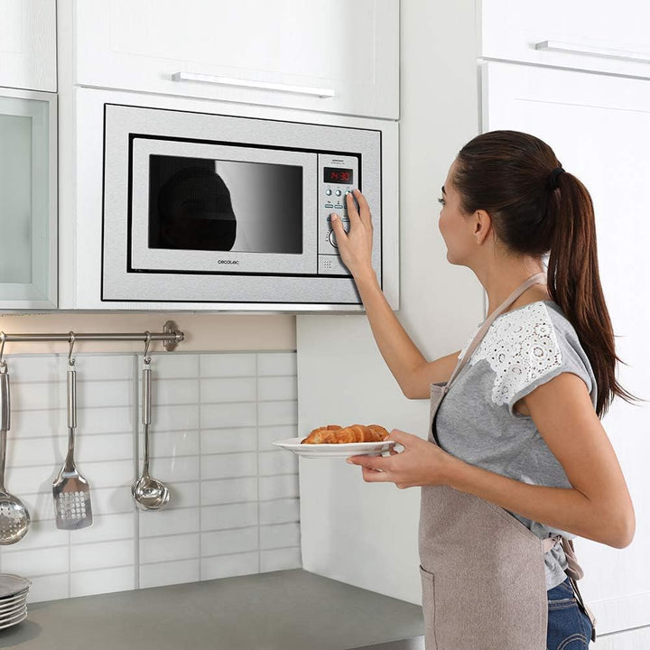 Cecotec Digitale und einbaubare Mikrowelle mit 25 Liter Fassungsvermögen GrandHeat 2500 Built-in Ste