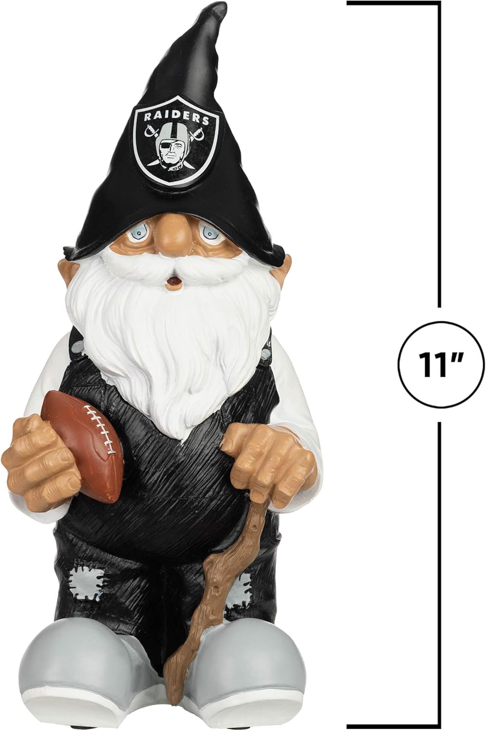 FOCO Las Vegas Raiders NFL Team Gnom Gartenzwerg 28cm, Las Vegas Raiders