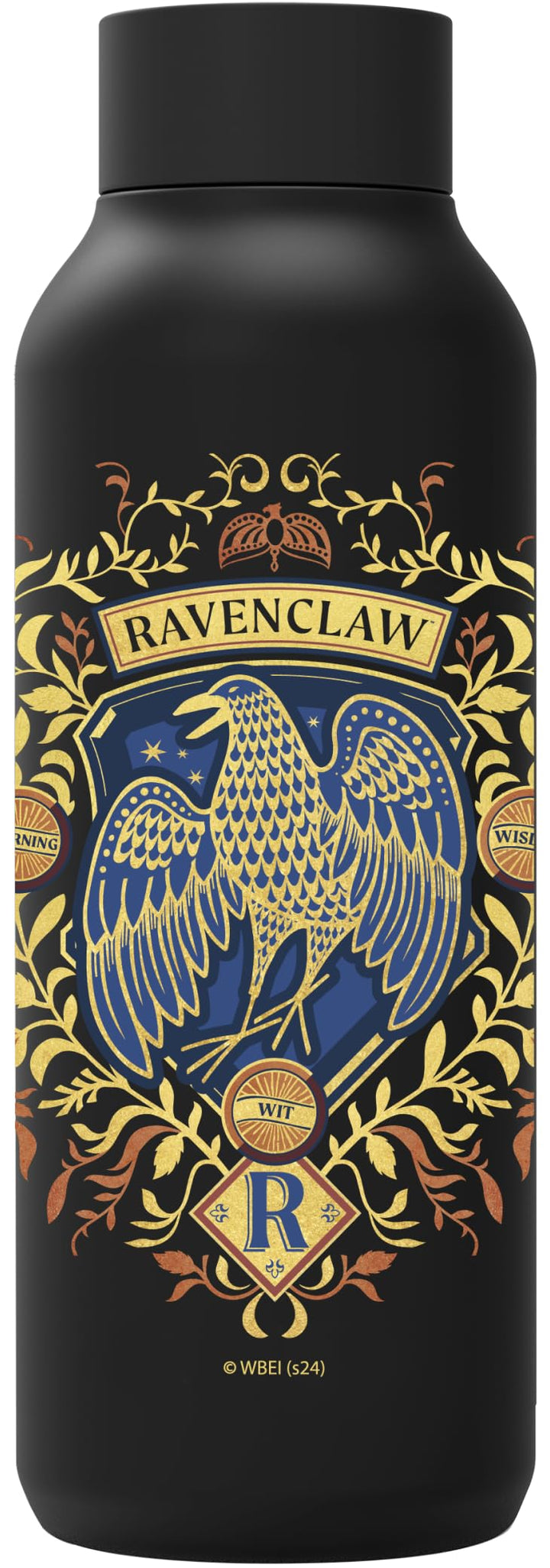 Quokka HP Ravenclaw Thermosflasche, Edelstahl, einfarbig, Schwarz, 510 ml RAVENCLAW Schwarz, RAVENCL