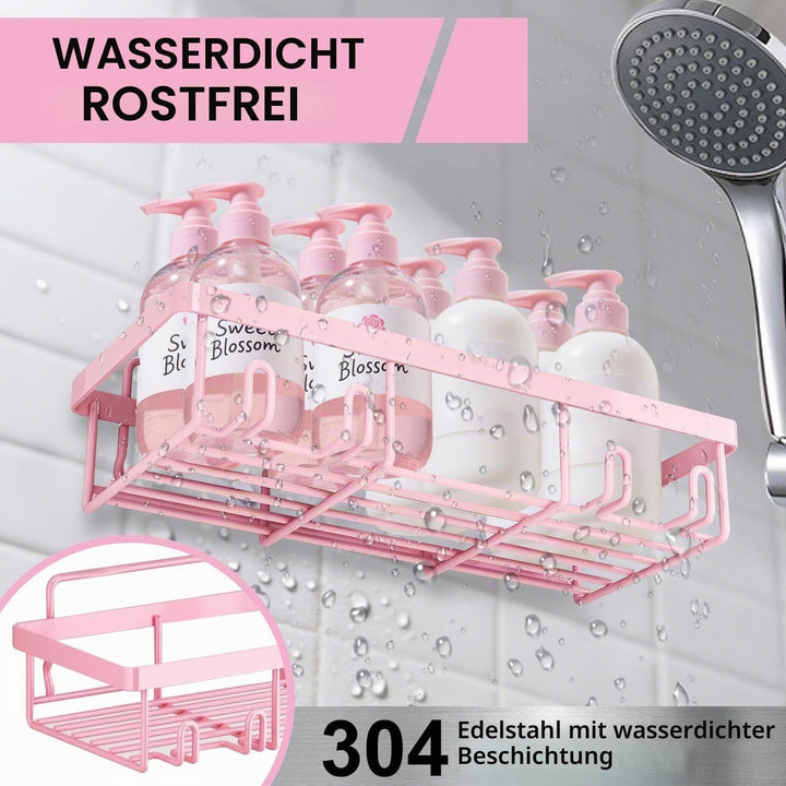 Esteopt Duschablage Ohne Bohren: rostfreie Badezimmer,Shampoo Halterung,Bathroom Organizer Shelf,sel