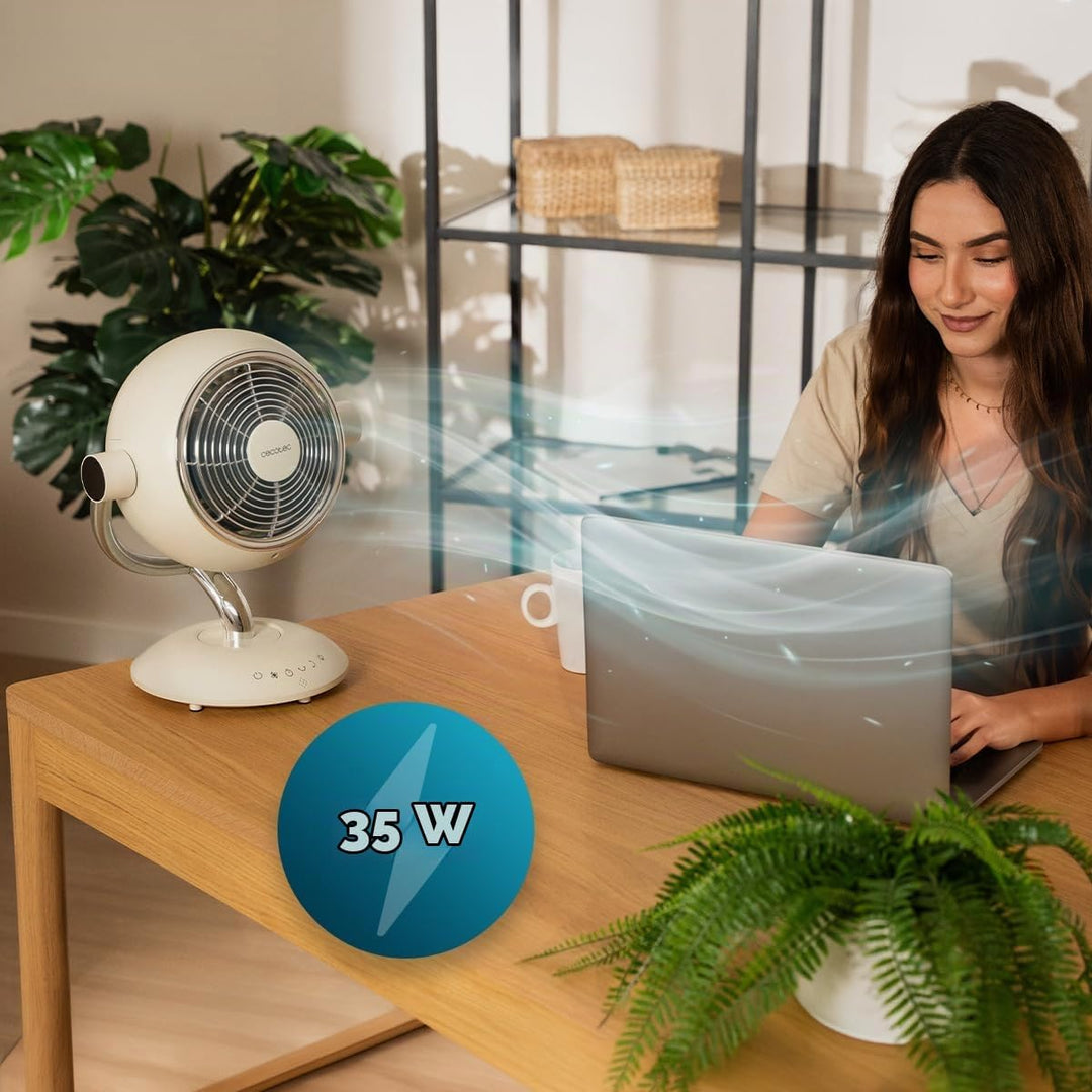 Cecotec Tischventilator EnergySilence 960 Cyclone Desk Eve, 35 W Durchmesser 3,15" | 35W, Durchmesse