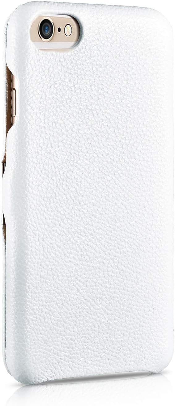 ICARER Tasche passend für Apple iPhone 6S und iPhone 6 (4,7 Zoll), Case Aussenseite aus Echt-Leder,