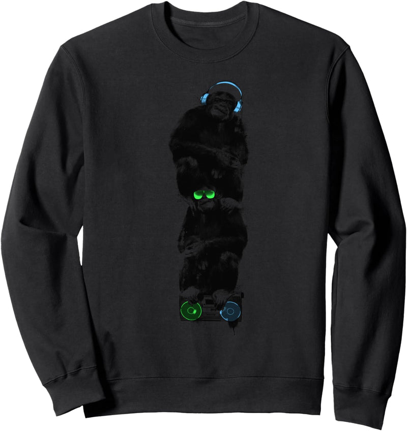 AFFENMUSIK - Schimpanse - Affe - Kopfhörer Sweatshirt