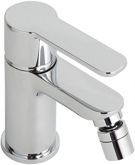 KIAMAMI VALENTINA - Rubinetto Miscelatore Bidet | Monocomando in Ottone Cromato | Cartuccia Ceramica