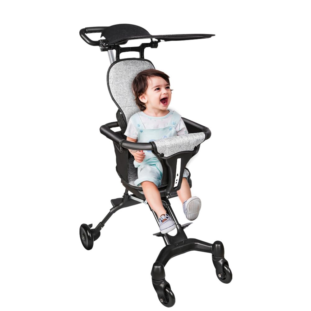 Kinderwagen, 0 – 4 Jahre, 0 – 25 kg, Kinderwagen, leicht und kompakt, verlängerte Position, automati