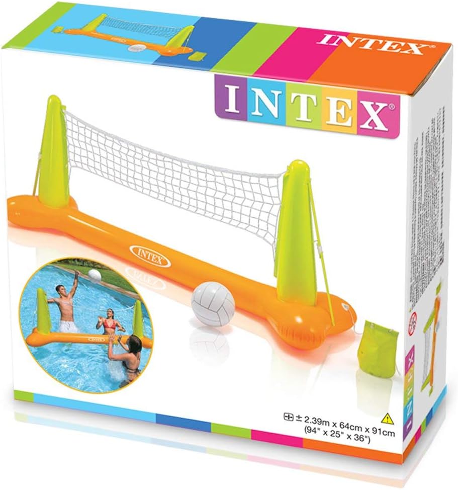 Intex Wasserspiel Floating Hoops, Mehrfarbig, Ø 67 x 55 cm 2 Stück Floating Hoops - Spiel + Pool Vol
