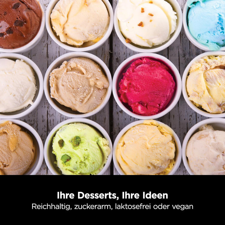 Ninja Creami Eismaschine [NC300EU] Eiscreme, Gelato, Milchshake, Sorbet, Smoothie-Bowls, 7 Programme